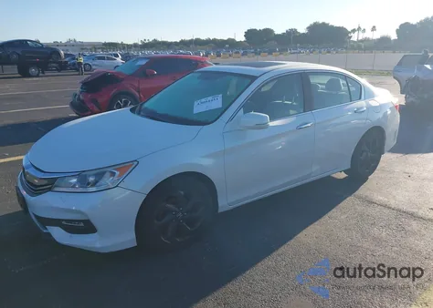 2016 Honda Accord Ex z USA, uszkodzony, nr VIN 1HGCR2F7XGA235448